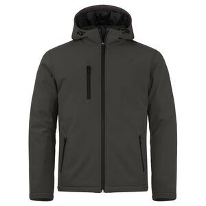 Clique Mens Padded Soft Shell Jacket / Dark Grey